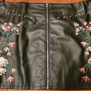 Say What plus size faux leather mini skirt 3X